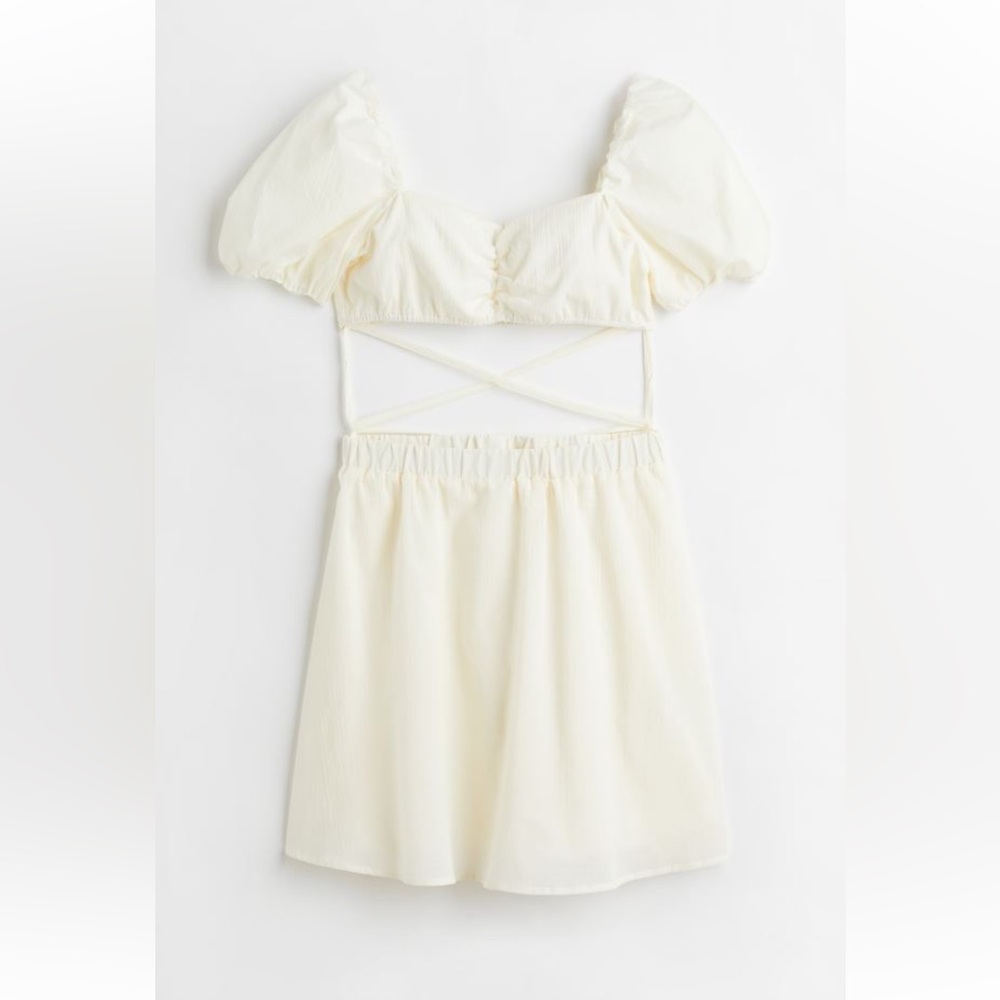 Two-piece tie-detail dress